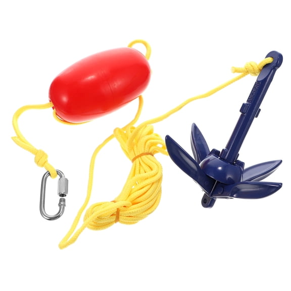 FENGGUIQU Folding Metal Boat Anchor Kit with Rope, Spring Hook, and Padded Storage Bag - Assorted Colors, 1 Set