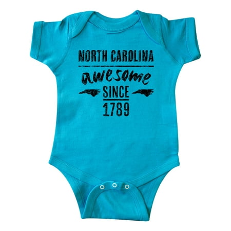 

Inktastic North Carolina Awesome Since 1789 Gift Baby Boy or Baby Girl Bodysuit