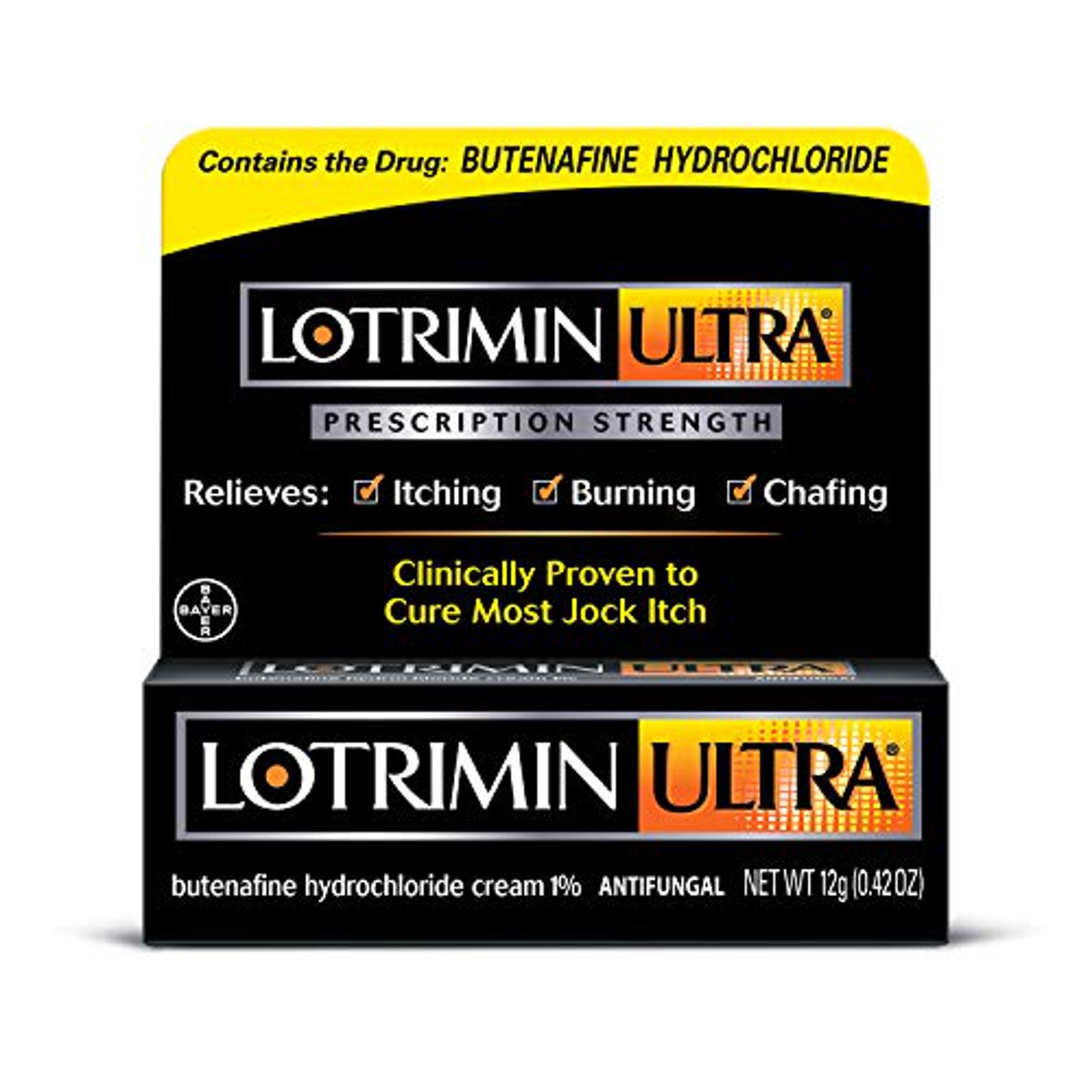 Lotrimin Ultra Antifungal Jock Itch Cream Prescription Strength Butenafine Hydrochloride 1 Treatment Clinically Proven To Cure Most Jock Itch Cream 0 42 Ounce 12 Grams Walmart Canada