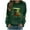 Green, variant on Sweatshirts for Women St. Patrick's Day Pullover Fleece Jumper Casual Winter Basic Sweatshirt Sweater Lighweight Work Jumper Sweater Classic Warm Winter Sweat Shirt White M