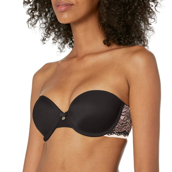 Berlei Women's Beauty Form Curvy Strapless Bandeau, Black, US 34G