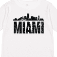 thumbnail image 4 of Inktastic Miami Skyline Grunge Boys or Girls Long Sleeve Toddler T-Shirt, 4 of 5
