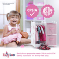 thumbnail image 4 of Emily Rose 18 Inch Doll Clothes Pink Storage Open Wardrobe with 2 Large Storage Bins and 5 Clothes Hangers, 4 of 9