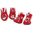 thumbnail image 2 of Chaussures et Bottes d'Hiver Rouges pour Chien Mignonnes de Noël Père Noël Chiot Espadrilles pour Petits et Moyens Chiens TG, 2 of 9