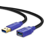 USB 3.0 Extension Cable 12Ft, USB 3.0 Extender Cord Type A Male to A Female for Oculus VR, Playstation, Xbox, USB Flash
