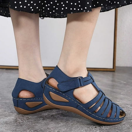 

amlbb Summer Sandals for Women 2023 Wedge Wedge Sandals Open Toe Platform Sandals on Clearance