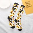 thumbnail image 6 of Bingfone Compression Socks for Women and Men Long Socks for Running Athletic Cycling Nurse-Duck In Black Suit1, 6 of 8