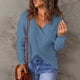 thumbnail image 1 of Puntoco suéter moda mujer invierno sólido manga larga Pullove cuello pico Casual suéter tops liquidación de Navidad Puntoco Puntoco-2413, 1 of 7
