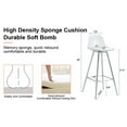 thumbnail image 5 of Set of 2 Modern Industrial Metal Bar Stools,Premium Upholstered Dining Bar Stool Chairs with Metal Legs & Back,28" Counter Height Bar Stool with Ergonomic Design for Bar Counter Kitchen Dining Area, 5 of 7