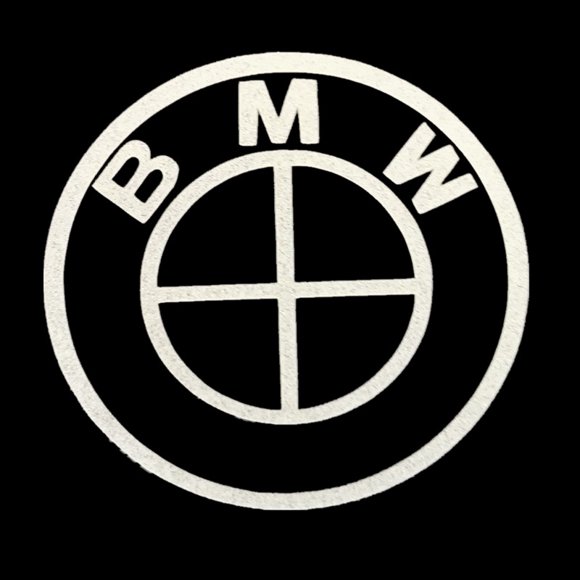 FixtureDisplays® "BMW" Car Logo STICKER/ Self Adhesive Label for Front Hood and Rear Trunk, Reflect Light, 1.8 x 1.8" 16805-BMW