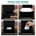 thumbnail image 5 of Wet Wipes Storage Box Wipes Dispenser Holder Tissue Storage Box Case With Lid Dustproof For Home Office(Black), 5 of 9