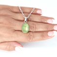 thumbnail image 5 of Natural Prehnite Pendant 925 Sterling Silver Handmade Jewelry, 5 of 8