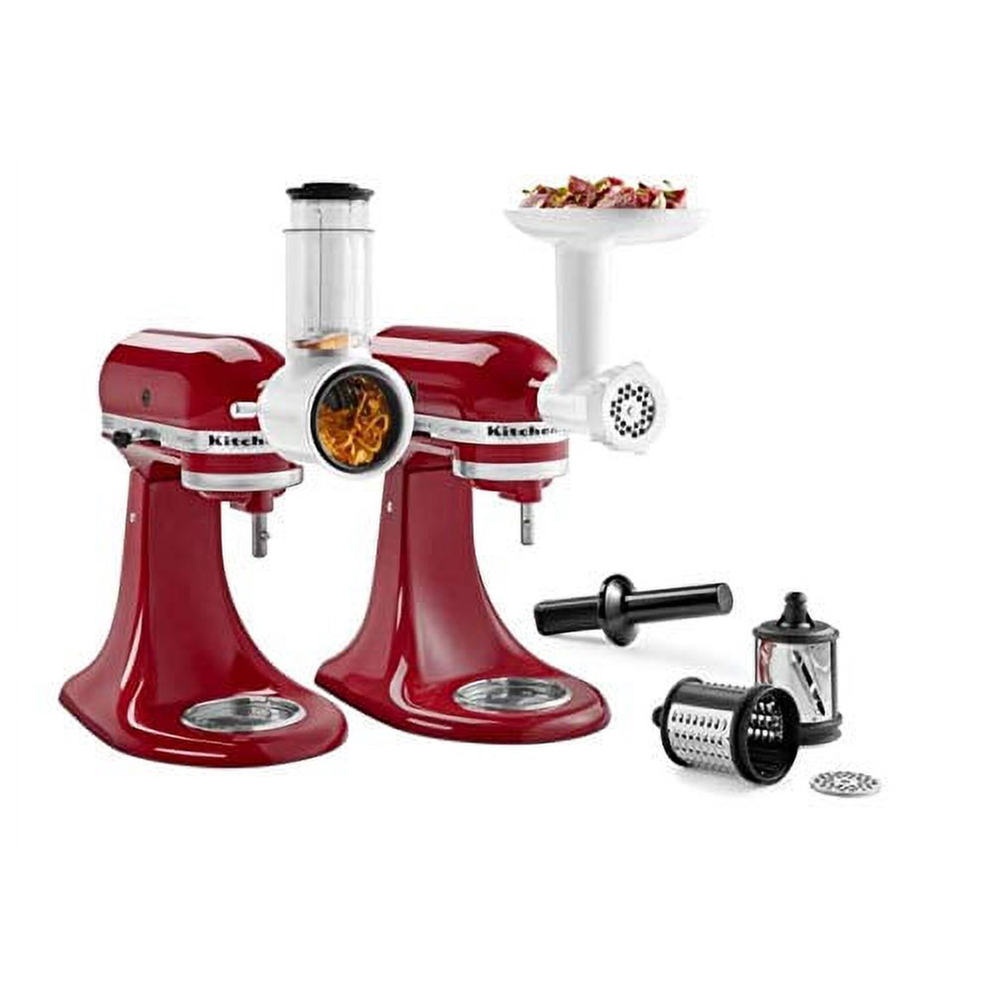 KitchenAid Food Grinder + Fresh Prep Slicer/Shredder Attachment Bundle,