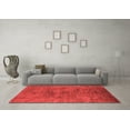 thumbnail image 3 of Ahgly Company Indoor Square Oriental Red Industrial Area Rugs, 4' Square, 3 of 4