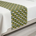 thumbnail image 2 of Abstract Bed Runner, Retro Layout of Geometric Flower Silhouettes, Decorative Accent Bedding Scarf for Hotels Homes and Guestrooms, Twin, Mustard Blush Dark Teal, by Ambesonne, 2 of 2