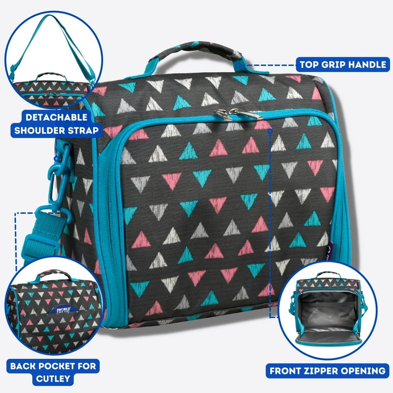 J World Womens Casey Lunch Bag with Shoulder Strap Sprinkle Walmart