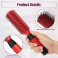 thumbnail image 4 of Hair Brush Detangling Brush for Women Travel Wet Hair Brush for Straight Curly Hair Barber Brush Tools Red, 4 of 7