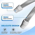 thumbnail image 5 of Universal CPAP Tubing Replacement Hoses, 6ft, 2 Pack, Compatible with Respironics and ResMed Devices, 5 of 5