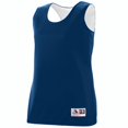 thumbnail image 1 of 147A-Navy- Blanc-L Dames Réversible Wicking Tank&44; Bleu-Blanc - Grand, 1 of 1