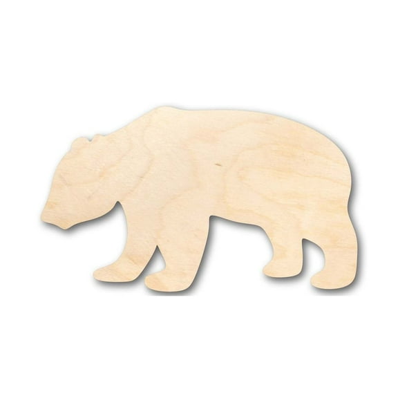 Unfinished Wood Panda Bear Shape - Animal - Craft - up to 46" DIY 8" / 1/8"