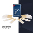 thumbnail image 4 of relayinert Pack of 10 Clarinet Plate No Burrs Bb Reed Craftsmanship Smooth Surface Storage Case Woodwind Part Thin Alto Mini Reeds, 4 of 6
