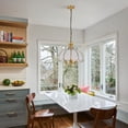 thumbnail image 4 of FINE MAKER Bohemian style chandelier, semi-recessed chandelier, antique country style chandelier for bedroom, nursery, corridor, hallway, dining Room, 4 of 13