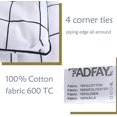 thumbnail image 6 of LANPEI White Plaid Comforter Set Buffalo Plaid Summer Quilt 100% Cotton Fabric Grid Checkered Duvet Insert Soft Microfiber Filled Lightweight Reversible Black White Geometric Comforter Set 3Pcs, King, 6 of 7