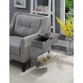thumbnail image 3 of Convenience Concepts Table d'Appoint Électrique SoHo à Dessus Rabattable en Finition Bois Gris, 3 of 4