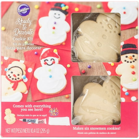 Prebaked Cookie Decorating Kit Snowman Walmart Com