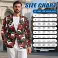 thumbnail image 7 of KUIFORTI Reindeer Men's Suit Jacket One Button Blazer Notched Lapel Outfit for Weddings Business Meetings Prom Dinners Travel and Daily Wear, 7 of 7