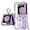 Lavender, variant on case for Samsung Galaxy Z Flip 3 Case, Galaxy Z Flip 3 Case with Ring and Capacitance Pen Protective Cover for Samsung Galaxy Z Flip 3 5G, Lavender
