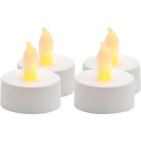Northern Internation 4 Pack White Tea Light Candle