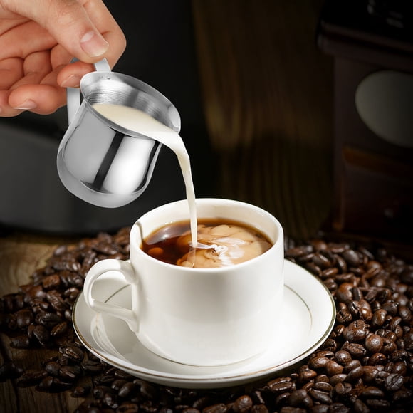 WHAMVOX 3Ud Jarra De Leche De Acero Inoxidable Para Café Con Superficie Lisa Y Para