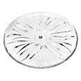thumbnail image 1 of Flame Collection Modern Crystal Hand-Crafted Decorative Plate - 14 Inches Plate, 1 of 1