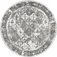 thumbnail image 2 of Rugs.com Brighella Collection Rug – 4 Ft Round Gray Medium Rug Perfect For Kitchens, Dining Rooms, 2 of 7