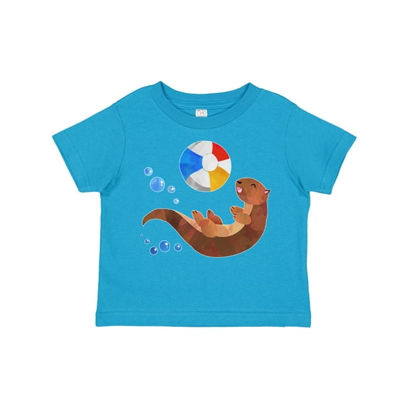 Inktastic Cute Otter and Beachball Boys or Girls Toddler T-Shirt