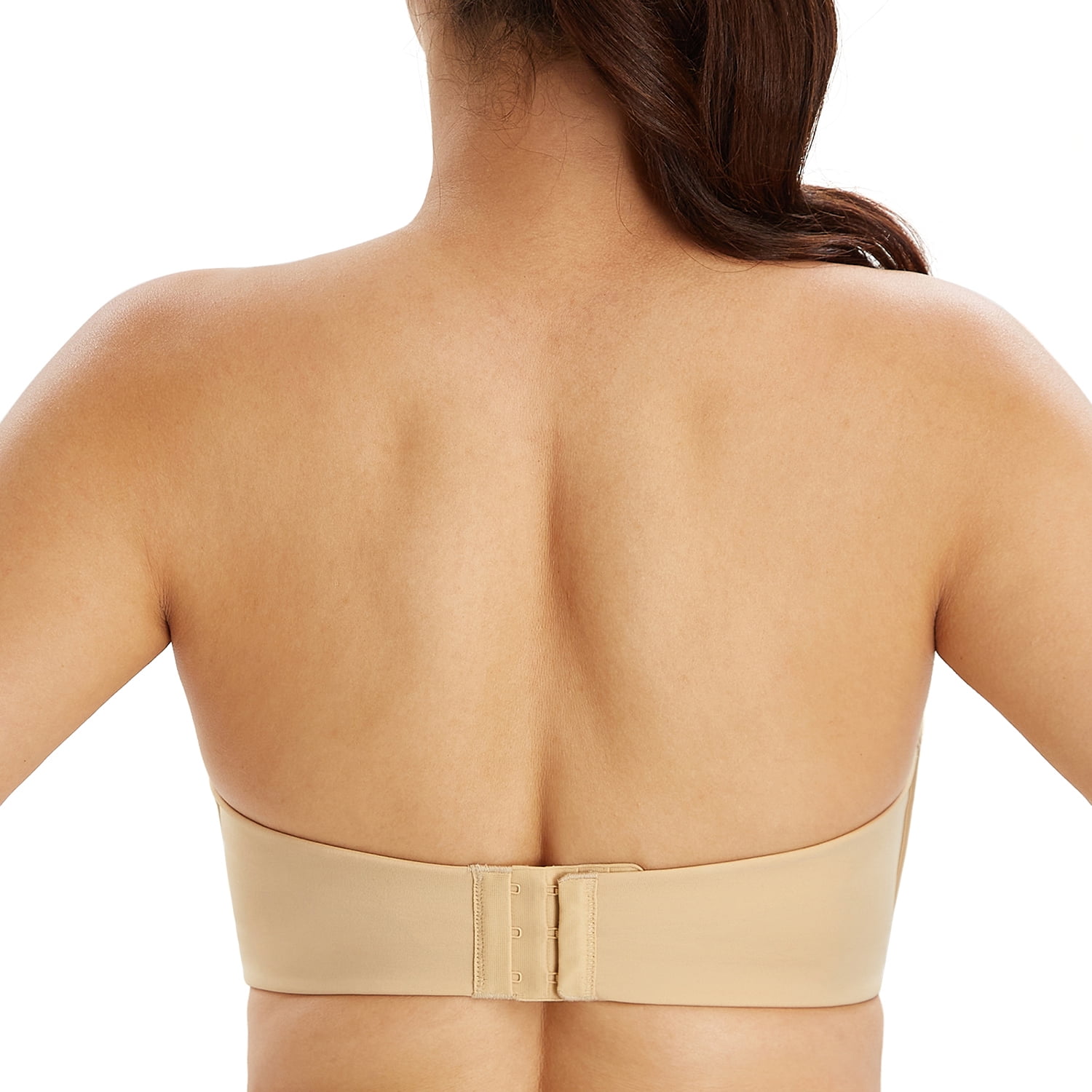HACI Women's Supportive Push Up Strapless Bra Lift Anti-Slip Wirefree :  : Clothing, Shoes & Accessories