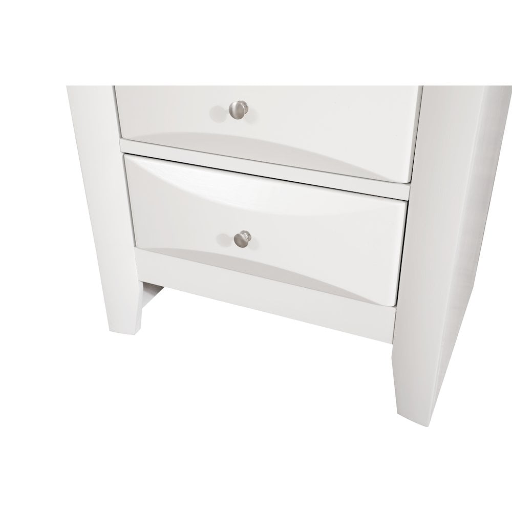 Glory Furniture Marilla Lingerie Chest in White Color