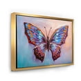 thumbnail image 3 of Designart 'Ancient Blue Butterfly II' Modern Framed Canvas Wall Art Print, 3 of 5