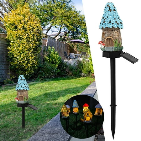 

Home Decor Clearance Sale Solar Powered Small House Lights Resin Lights New Courtyard Lights Tree Lights Cartoon House Lights Lights And Floor Mounted Lights