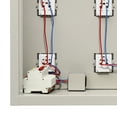 thumbnail image 3 of 9-Door Cell Phone Locker with Individual Charging Outlets, Metal Phone Storage Cabinet with Keyed Locks, Employee Lockers for School, Factory, Gym, Government (See-Through Style, 9 Doors), 3 of 18