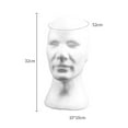 Travelwant Male Styrofoam Foam Head Model Professional Bald Manikin