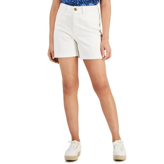 Style & Co Womens Canvas Bermuda Shorts Shiitake 16