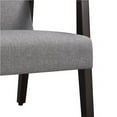 thumbnail image 4 of Yaheetech Modern Fabric Accent Armchair with Rubber Wood Legs, Dark Gray, 4 of 6