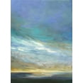 thumbnail image 2 of Finch, Sheila 25x32 Gold Ornate Wood Framed with Double Matting Museum Art Print Titled - Coastal Clouds Triptych II, 2 of 4