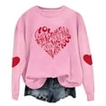 thumbnail image 4 of Craaazy Women's Cute Valentines Day Tops Fashion Love Heart Printed Valentines Shirts Gifts, 4 of 8