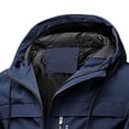 thumbnail image 3 of Mineart Men's Hooded Waterproof Softshell Jacket Zip Up Long Sleeve Windproof Coat, 3 of 4