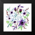 thumbnail image 2 of Esther Bley Designs 12x12 Black Modern Framed Museum Art Print Titled - Love, Enchanted Garden, 2 of 5