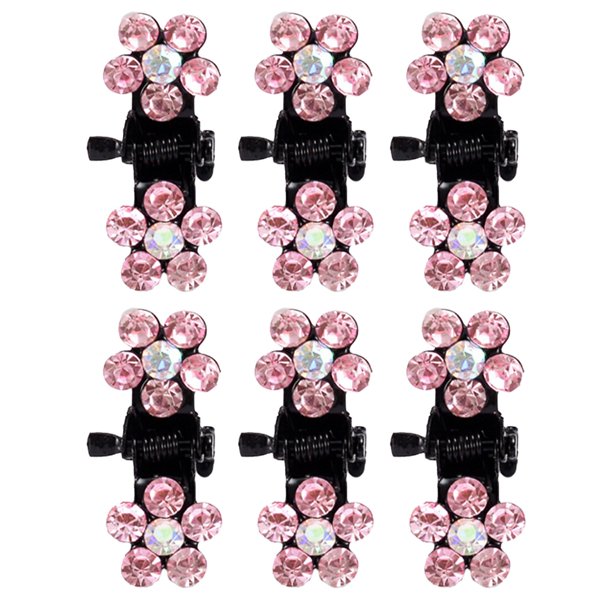 Pinzas con diamantes de imitación, mini pinzas antideslizantes, pinzas metálicas con purpurina, pinzas para el pelo