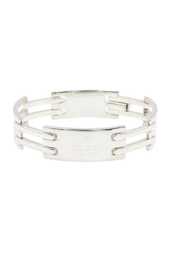 Pre-Owned Gucci bracelet, sterling silver (925), men's and women's, tone.